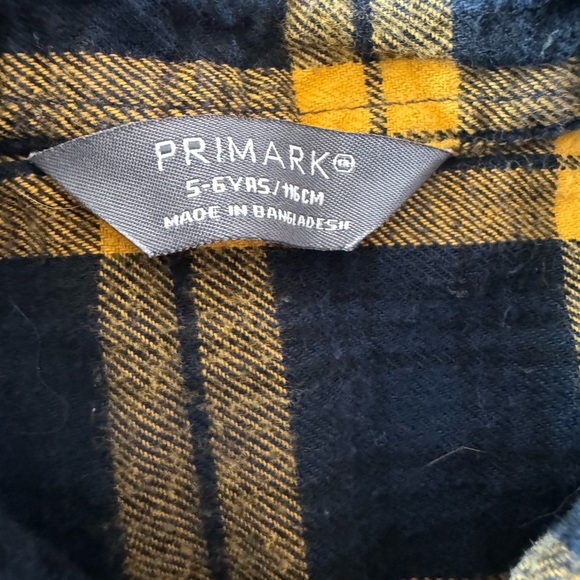 Cozy 100% cotton long sleeve shirt from Primark size 5-6 years - Picture 5 of 8
